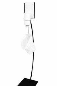 Wipes Dispenser Stand With Sign Holder